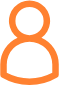 icône symbolisant un utilisateur orange