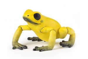 Figurine grenouille équatoriale jaune