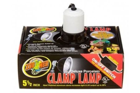 Support double pour lampes chauffantes - Dôme noir pour terrarium