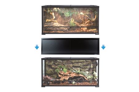 Réhausse avec habillage pour terrarium LFT