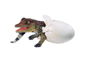 Figurine oeuf de crocodile