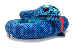 Peluche serpent bleu