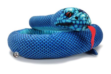 Peluche serpent bleu