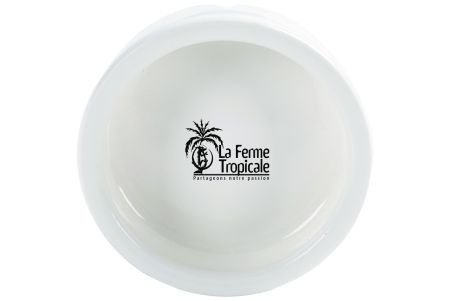 Mangeoire blanche ronde céramique 7 cm