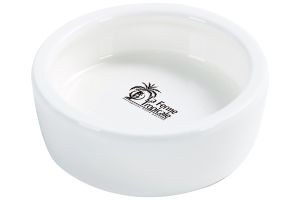 Mangeoire blanche ronde céramique 7 cm