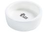 Mangeoire blanche ronde céramique 7 cm