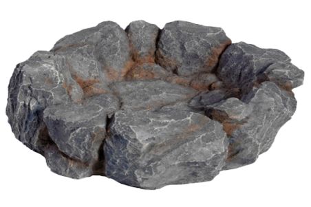 Drinking bowl grey stone moyen