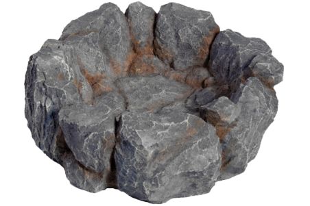 Drinking bowl grey stone moyen