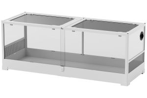 Terrarium en KIT 120 x 45 x 45 cm "Laqué blanc"