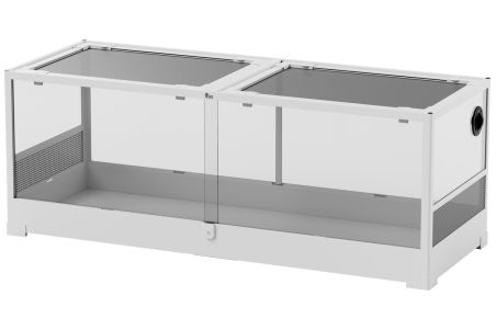 Terrarium en KIT 120 x 45 x 45 cm "Laqué blanc"