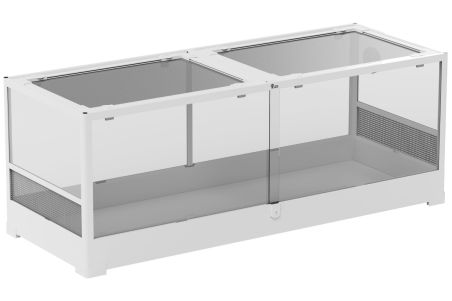 Terrarium en KIT 120 x 45 x 45 cm "Laqué blanc"