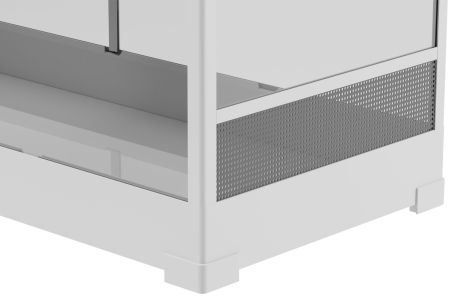 Terrarium en KIT 120 x 45 x 45 cm "Laqué blanc"