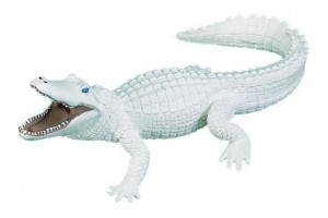 Figurine Alligator Blanc -...