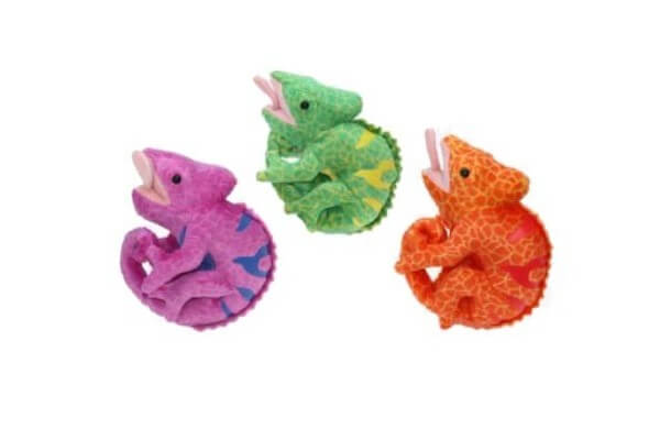 Peluche caméléon