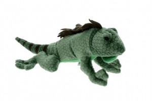 Peluche iguane vert