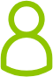 icône symbolisant un utilisateur vert
