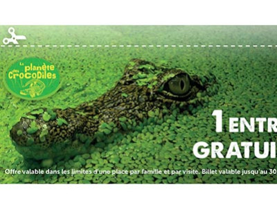 [Offre] Une place OFFERTE pour La Planète des Crocodiles !