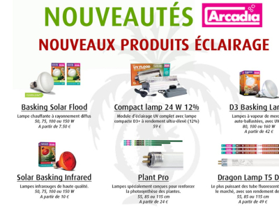 [Nouveautés] Nouveaux produits d'éclairage Arcadia