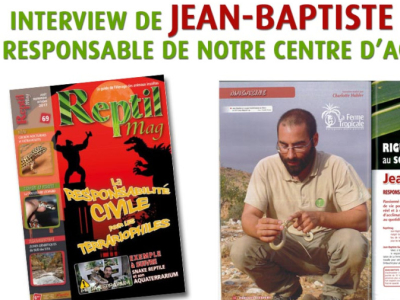 [Revue de presse] Interview de Jean-Baptiste GUILLEN dans Reptilmag 69