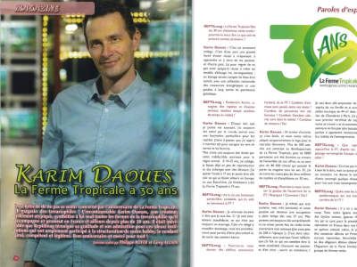 Article ReptilMag n°92 Karim Daoues : La Ferme Tropicale a 30 ans